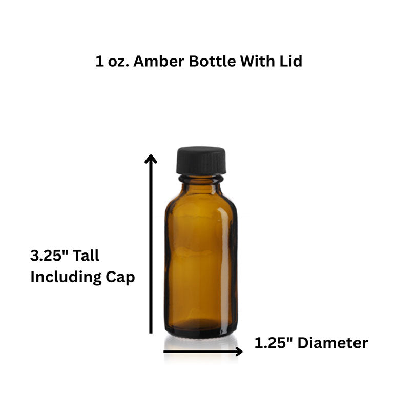 Amber 1 oz. Bottle