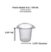 8 oz. Plastic Beaker