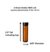 Amber Vial with Lid .25 oz.