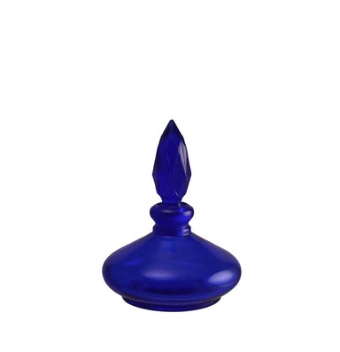 Vintage Blue Flame Glass Bottle