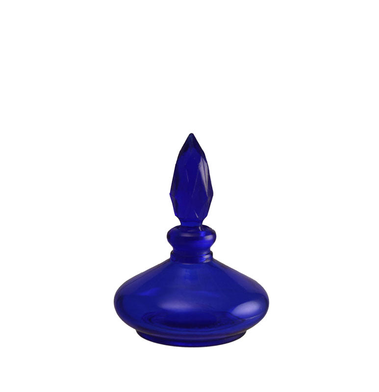 Vintage Blue Flame Glass Bottle
