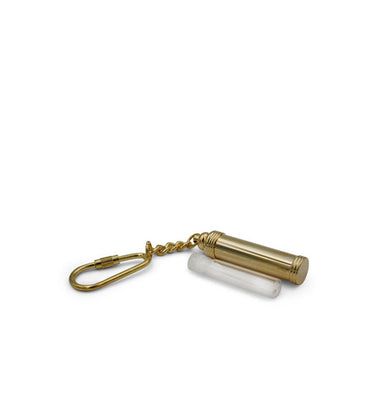 Gold Tone Anointing Oil Keychain Carrier