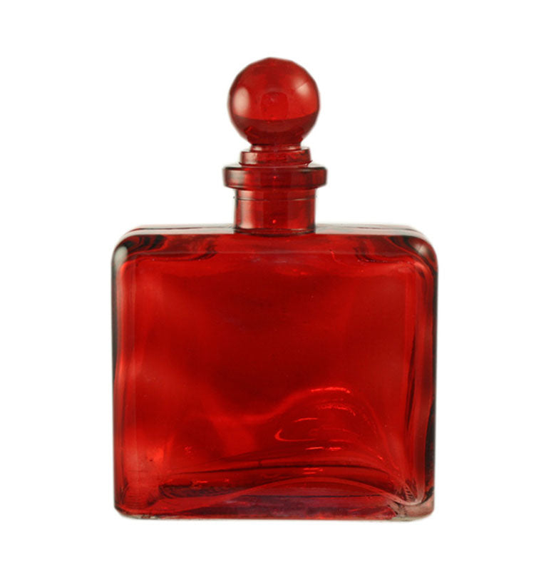 Red Glass Bottle 8.5 oz.