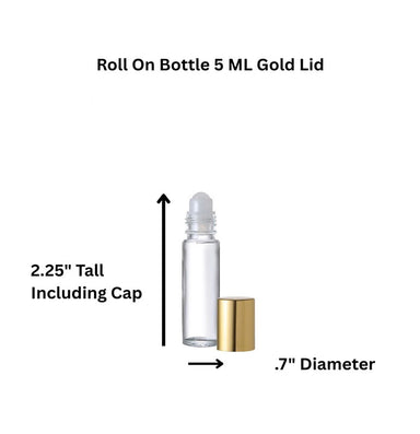 Roll On Bottle 5 ML Gold